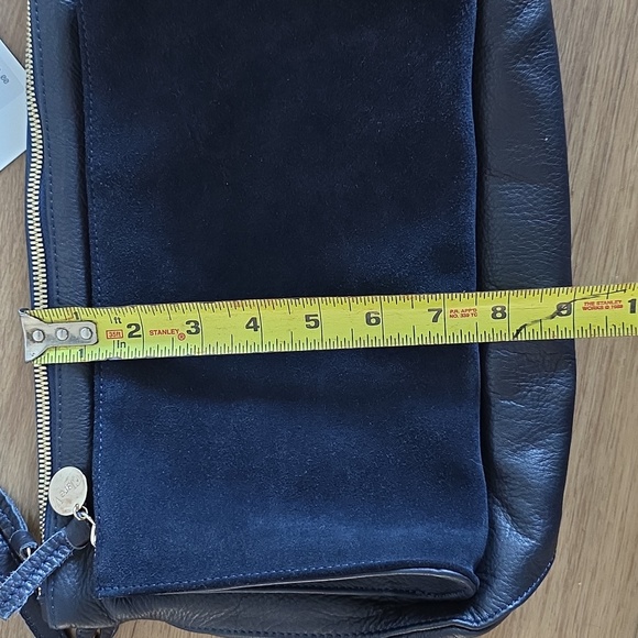 NWT Clare V Gosee In Navy Lamba/Navy Suede - Picture 15 of 16